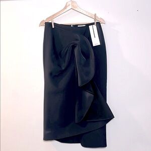 NWT Acler Crawford Wrap Around Skirt - Ink/Navy